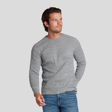 Load image into Gallery viewer, New Spencer Waffle Crew - Gray Marl

