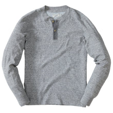 Load image into Gallery viewer, New Windsor Double Cloth Henley - Gray Heather
